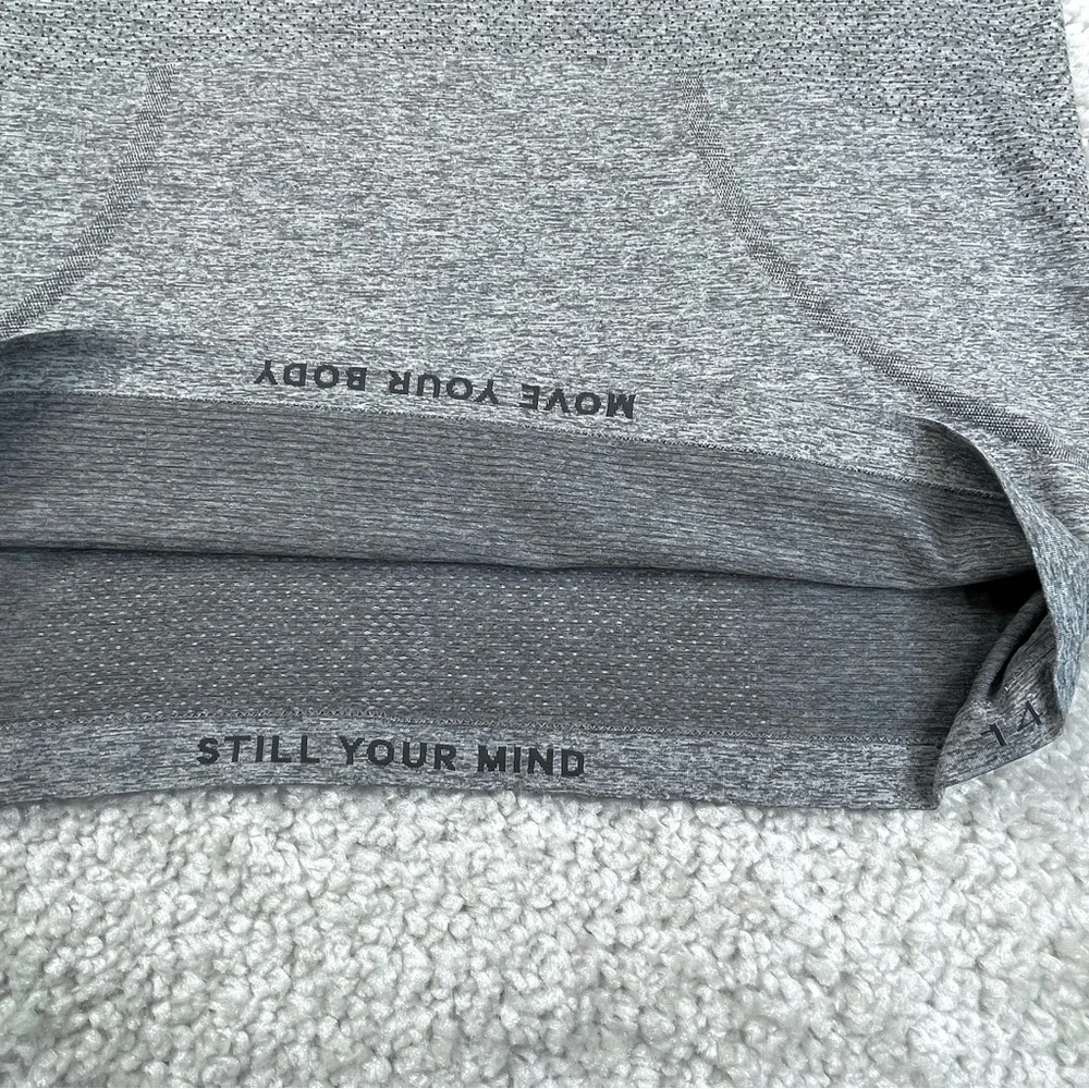 Lululemon Swiftly Tech Shirt Short Sleeves Heather Gray 14 #173